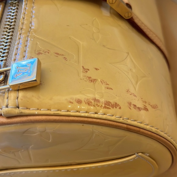Louis Vuitton Papillon Yellow Vernis Bag - Picture 6 of 8